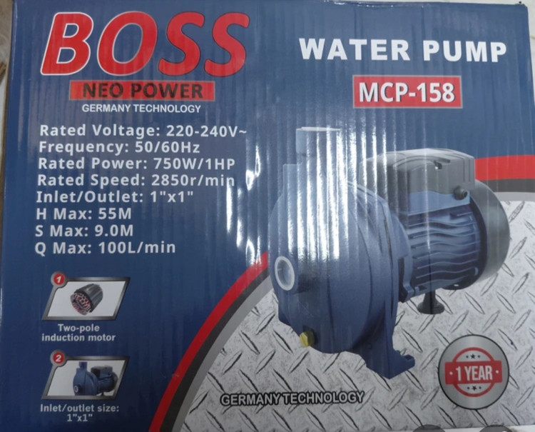 پمپ آب 1 اسب 1 اینچ بشقابی باس Boss